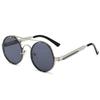 Metal Round Steampunk Rimless Sunglasses Women  Fashion Brand Designer Vintage Elastic Sun Glasses For Men Lentes