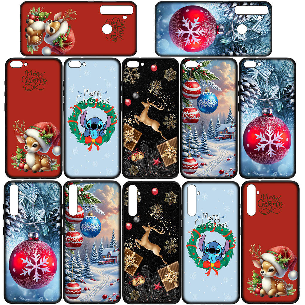 Phone Case for Samsung Galaxy S25 S23 S22 S24 Ultra FE A05 A06 A15 A16 A36 A37 A35 A54 A55 A56 A57 A25 A26 A53 A17 A52 Gift Merry Christmas Deer Cover