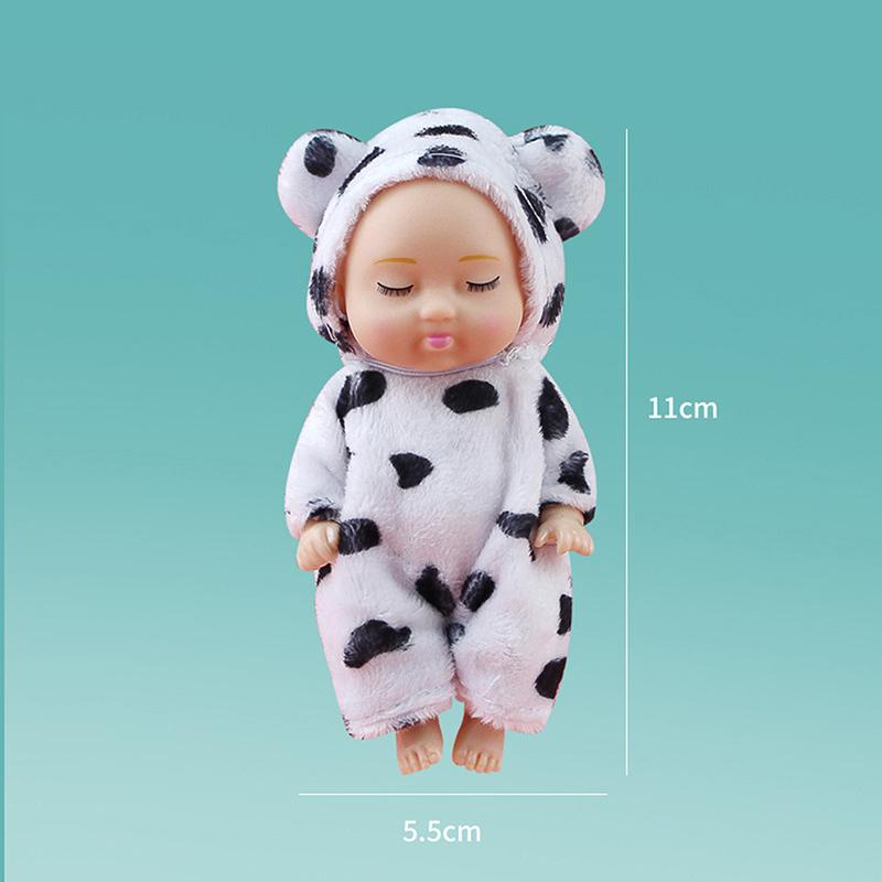 1 kus 11cm doplňky pro panenky hračka koníčky simulace spící plyšová dívčí hračka kreativní dárek k narozeninám pro nejlepší kamarádku