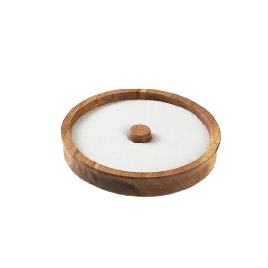 Wooden Margarita Salt Rimmer for Cocktails Flavor Jar Salt Dip Cocktail Sugar Dispenser Juice Condiment Box Round Tray