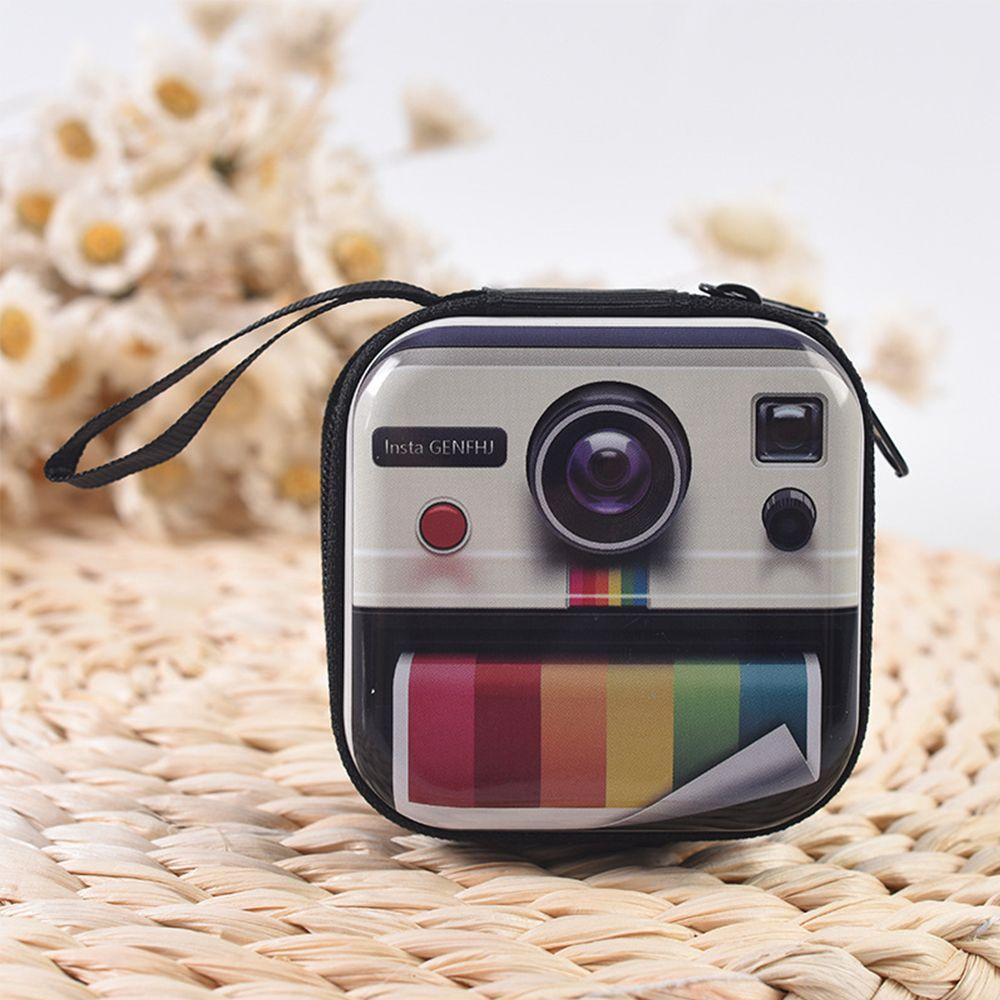 Player Pattern Small Wallet Earphone Cable Storage Bag Coin Purse Cute Cartoon Change Zipper Pocket