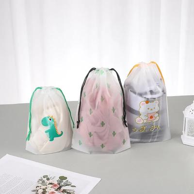 50pcs Travel Multi-function Storage Bag Cosmetic Pouch Case PVC Waterproof Transparent Cosmetic Bag for Women Wash Bath Storage Bag