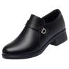 Shoes Deep mouth single shoes women's shoes autumn new mid-soft sole non-slip comfortable work leather shoes