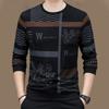 Herren Kleidung Trend Bedruckte Langarm Pullover Tops 2023 Frühling Herbst Mode Rundhals Hohe Qualität Luxus T-Shirt für Mich