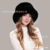 Women Winter Thick Warm Faux Fur Bucket Hat Fluffy Fashionable Ear Flaps