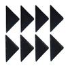 Top 4Pcs /Set 2018 New Pro Carpet Mat Exquisite Grips Home Mat Non-Slip Rubber Silicone Washable 15*7.5cm Black