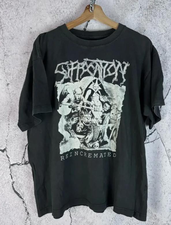 Suffocation Band Reincremated Tee Adults Cotton Shirt Full Size S2345XL Unisex T-Shirt XXXL