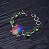 Solar Quartz Gemstone : 925 Sterling Silver Handmade Multi Gemstone Bracelet Jewelry