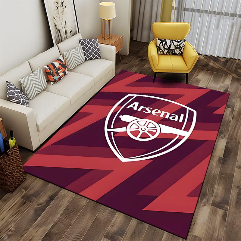 Arsenal Logo Carpet Design Suitable As a Non-slip Mat for the Living Room or Bedroom Sofa