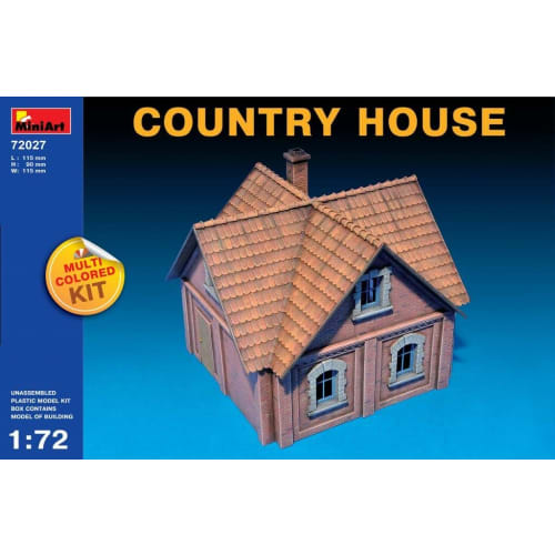 

Miniart 1/72 Country House Multicolor Kit/4 Colors Plastic Model