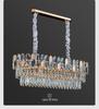 Luxury Crystal Chandelier Ceiling Light for Living, Dining, and Bedroom - High-End Colorful Shell Design