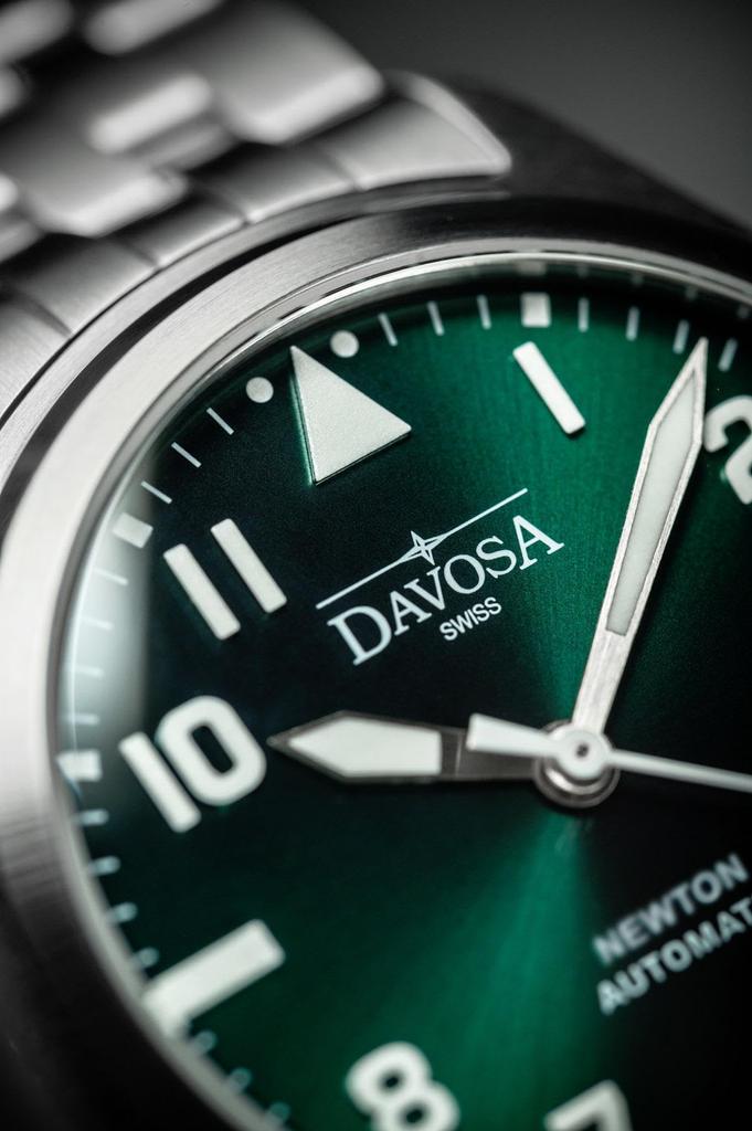 Davosa IWAWP Newton Pilot Auto Automatic Watch with Power Silver Reserve, 161.530.70, Men's,