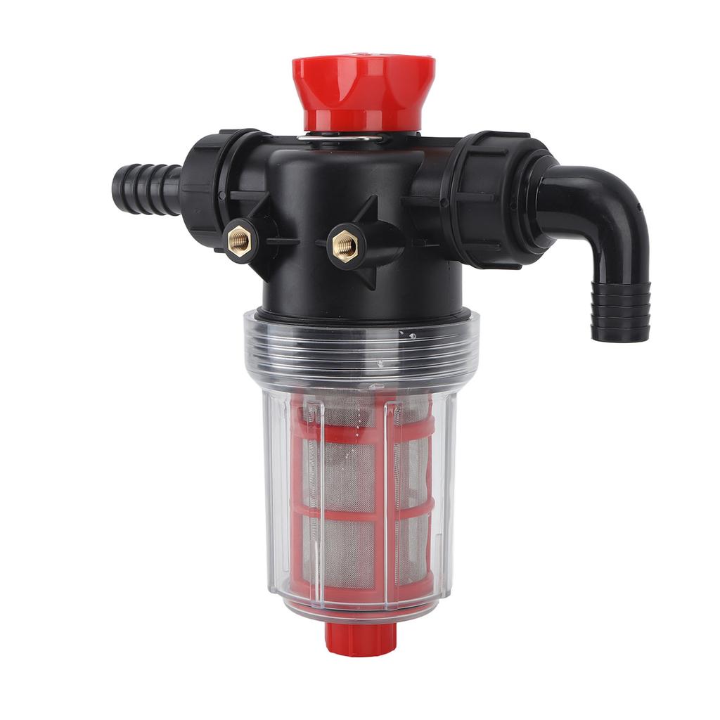 Bewässerungswasserpumpenfilter Feinmaschiges Doppelschicht-Filtersystem Hoher Durchfluss Inline-Sieb für Garten Rasen 38mm Anschluss