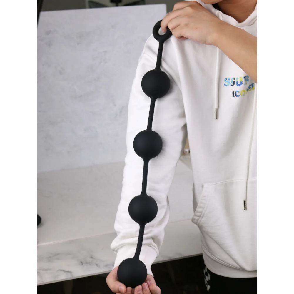 S/M/L Anal Beads Silicone Huge Ball Butt Plug Expander Sex Toys Bondage Dilator Expander G-Spot Stimulate Pull Ring  Toys