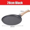 20/24/28cm Nonstick Crepe Egg Pan Pizza Frying Pan Tortillas Griddle Pan Granite Coating Flat Pancake Pan Induction Compatible