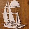 Sailboat Decoration Metal Cutting Dies DIY Scrapbooking Embossing Paper Photo Frame Crafts Template Mould Stencils