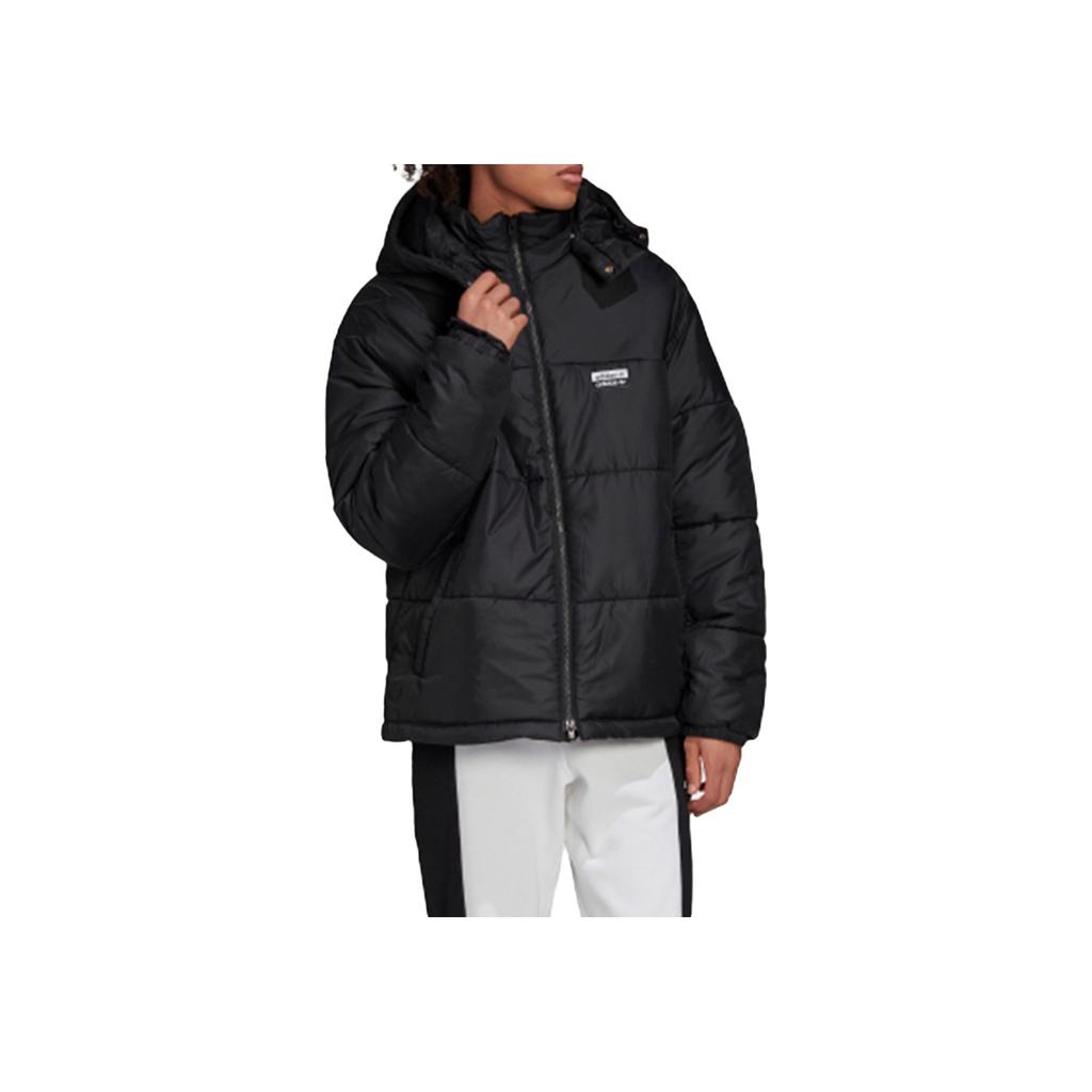 Adidas Originals Logo Trèfle Col Haut Sport Veste Coton Hiver Veste Homme Noir ED8795