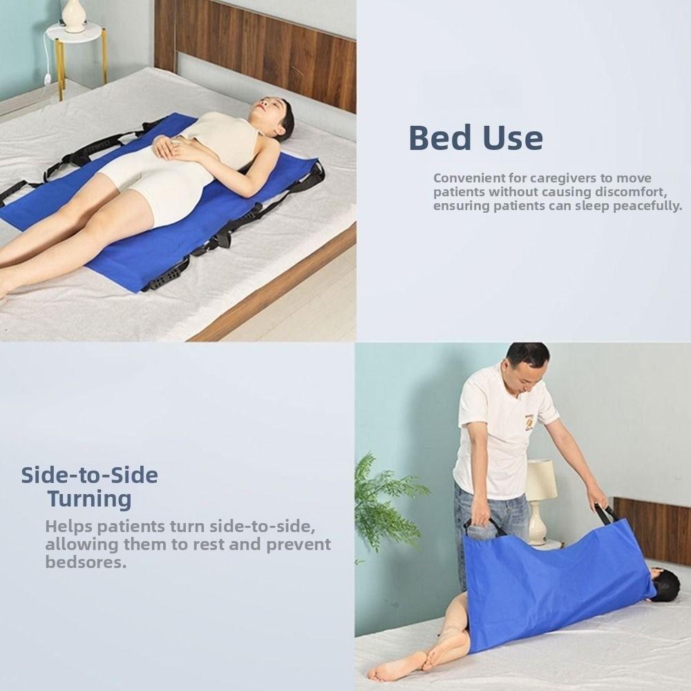 Nylon Material Flip Over Care Pad 12 Handles Elderly Turning Care Pad Up Down Stairs
