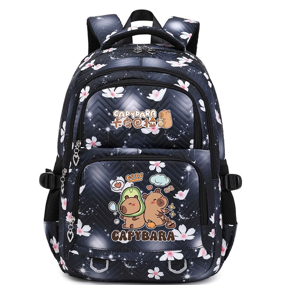 Cute Capybara Student Waterproof Backpack Girls Kids Back To School Book Bags Teenagers Schoolbags Women Travel Bagpack Mochila