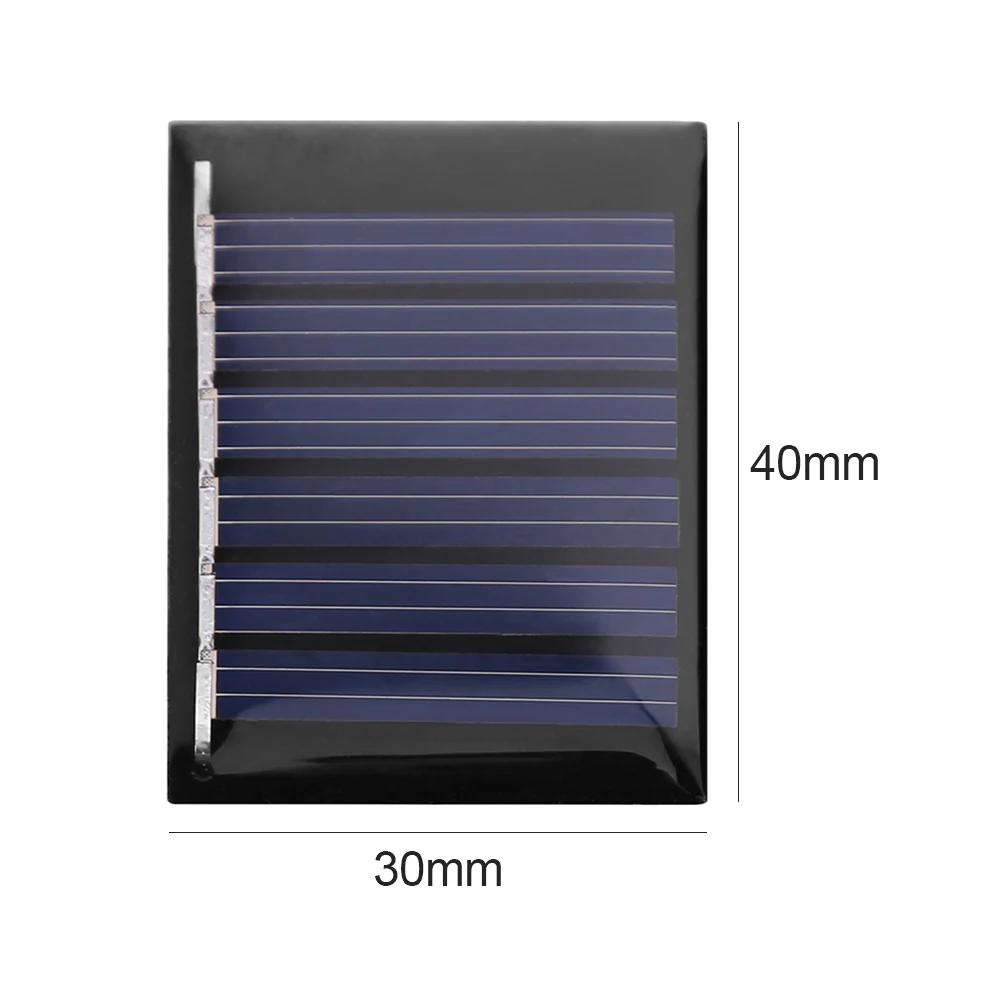 DIY 1.2W 5V 120mA Solar Panels Solar Cells Module Battery Charger Epoxy Plate for Street Advertising Courtyard Lamp Lighting