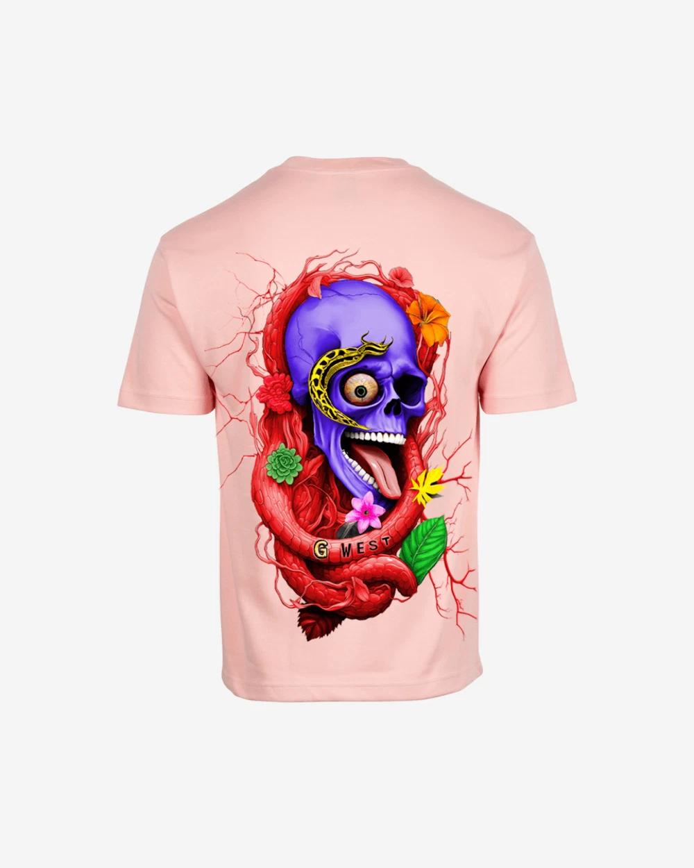 G WEST OVERSIZED PREMIUM SNAKE SKULL T-SHIRT 3XL