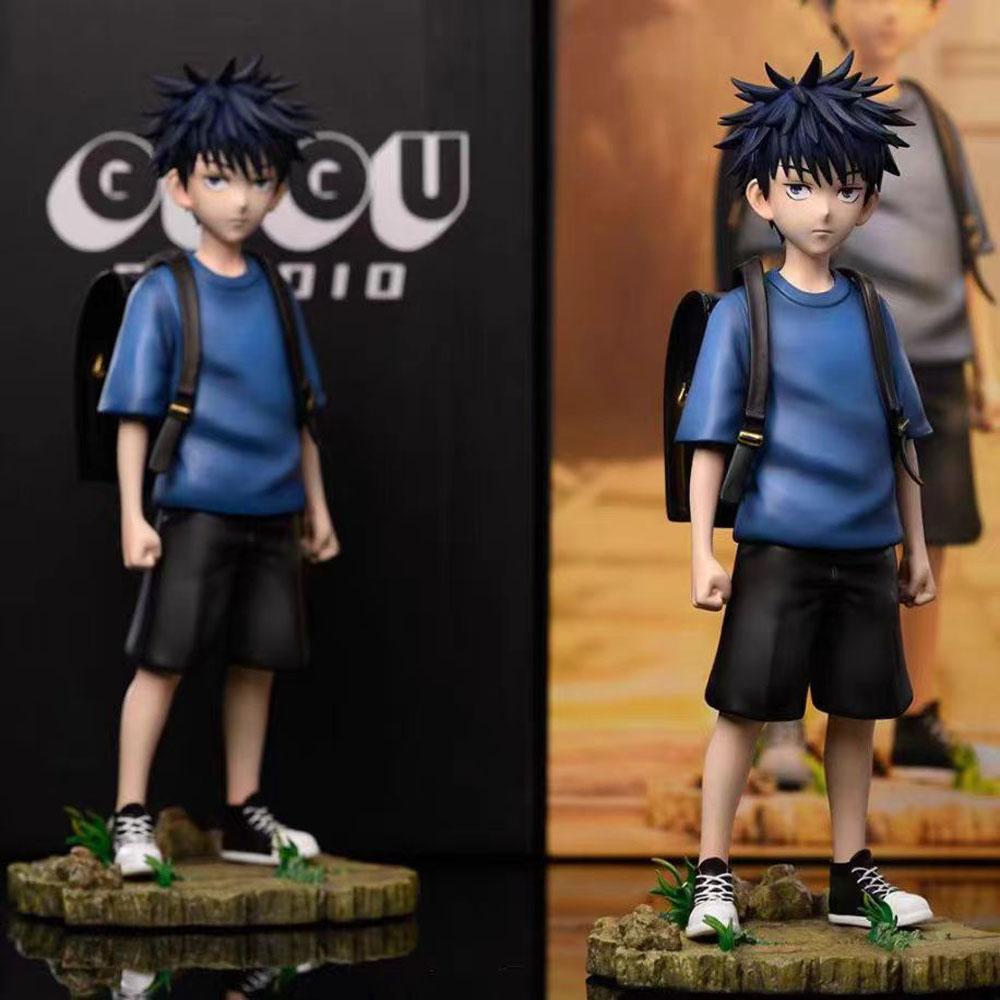 15CM Jujutsu Kaisen Anime Figure Childhood Backpack Itadori Yuji Fushiguro Megumi Cute Figure Model PVC Collection Toy Gift