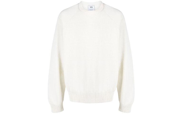 Men's adidas Y-3 Sweatshirts Men's White Crew Neck Moderate