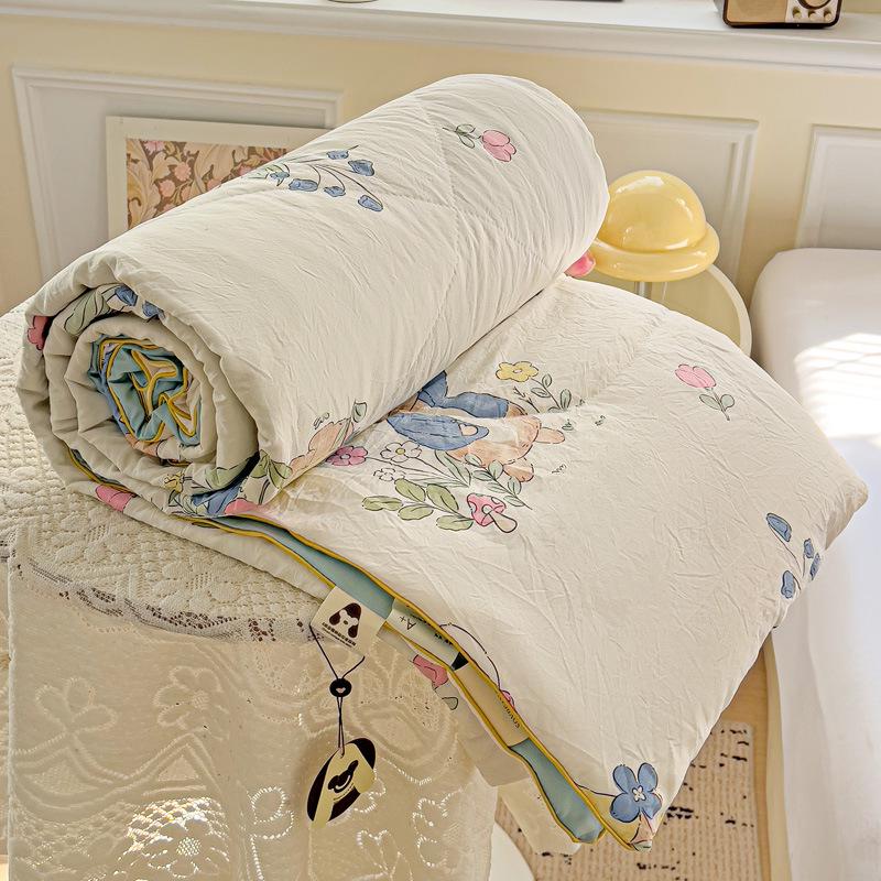 New A-Type Summer Cooling Quilt - Lightweight Single & Double for Dorms, Kids & Gifts