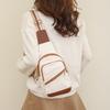 Fashion Trend Women's Chest Bag PU Soft Leather Texture Cross Bag Chest Bag Outdoor Sports Card Compartment Phone Bag