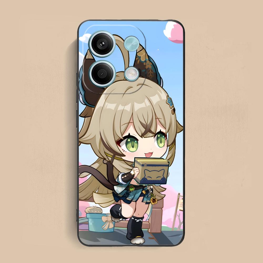Game GI Kirara Mobile Phone Case for Xiaomi Redmi 15 14 13 12 A5 3 2 1 C Plus 4G 5G Colorful Printing Cover Luxury Cover Pretty