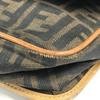 FENDI vintage Zucca logo bag flap crossbody Shoulder Bag PVC/Leather Brown