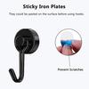 Magnets Hook Rotatable Punch Free Reusable Removable Kitchen 8Kg Pull Refrigerator Magnetic Hanging Hook for Daily Use