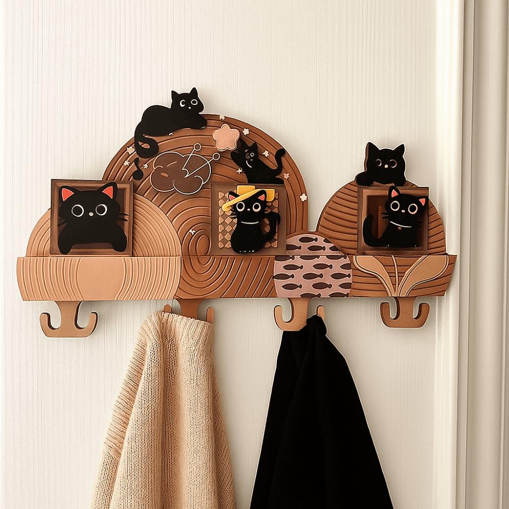 No Punching Required Wall Mounted Key Holder Originality Entrance Storage Rack  Entrance