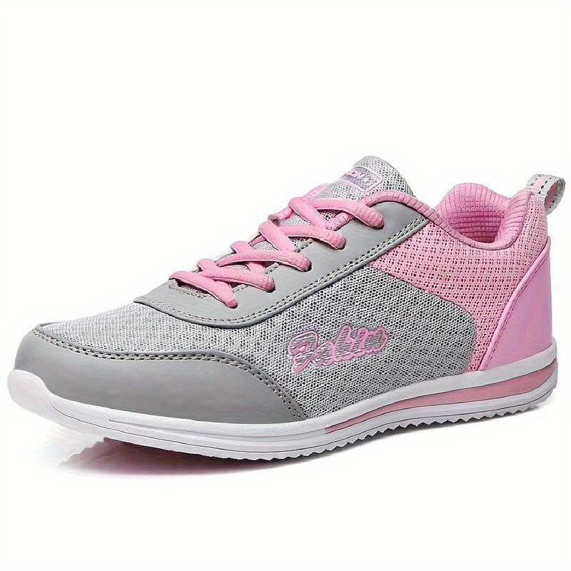 Women's Sneakers Breathable Fashion  New Trainers Solid Color Sneakers Women Mesh Fabric Lace Up Woman Shoes Female Footwear