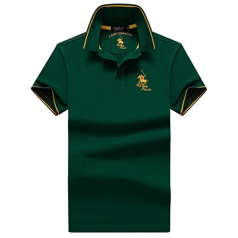 STORN Maglietta Polo Uomo Nuova Alta Qualità Cotone Manica Corta Uomo Colore Unito Ricamo Polo Casual