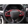 Top Quality Car Stick Cover Steering Wheel Interior Kit Trim Frame Panel Molding For Honda CRV CR-V 2017 2018