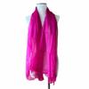 Used KENZO Silk Long Scarf Stole Sheer Pink