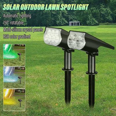 Solar Outdoor Lawn Spotlight, Plug-in Lamp, Landscape Garden Wall Light ,  Suitable for Patio, Garden, Wall, Road