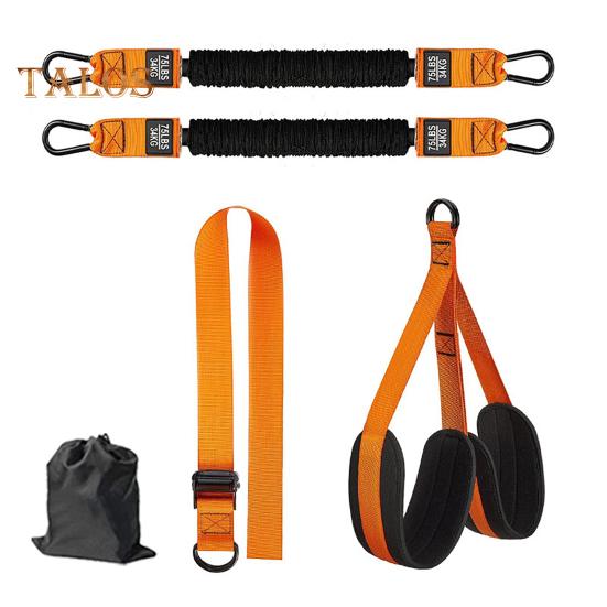 

1 комплект резинок для подтягиваний 150/225/300 фунтов, прочный резиновый пояс для подтягиваний с подставкой для ног, регулируемый для домашнего спортзала, тренировок, турника, резинка A оранжевый