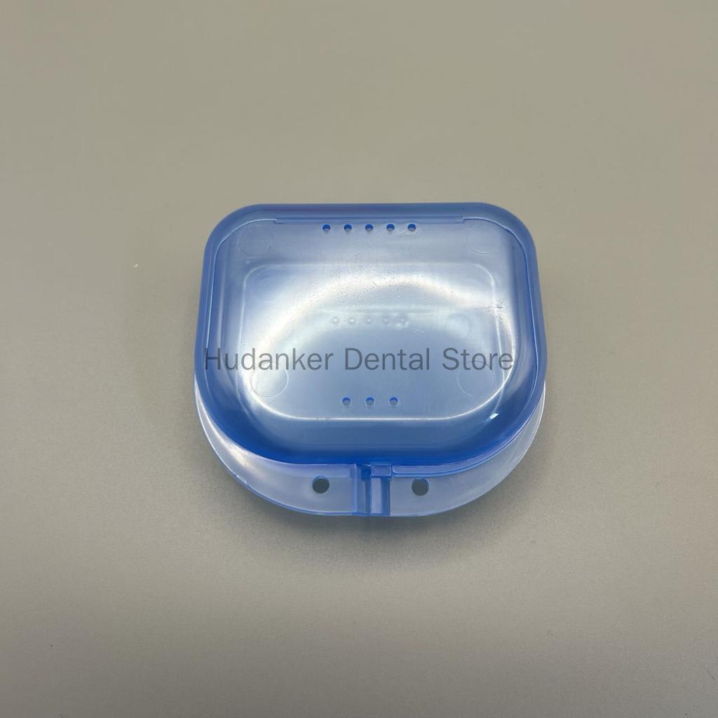 50 Pieces Denture Storage Box Partial Denture Case Orthodontic Prosthesis Teeth Container Boxes Dental Retainer