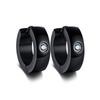 VNOX Cute Hoop Earrings for Men Punk Stainless Steel Huggie Small Earrings 4 Color