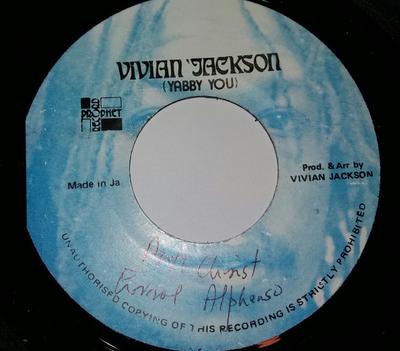 7inch Record YABBY YOU  ERROL ALPHONSO  Anti Christ NONE Prophet Record Jamaica Reggae Ska  Dub Used