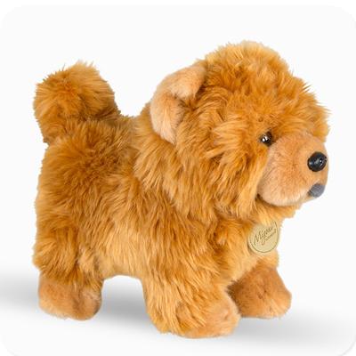25 Cm Chow Chow Doll Stuffed Cute  Animal Puppy Plush Toy Cute Simulation Dog Fluffy Dolls Birthday Christmas Gifts Soft