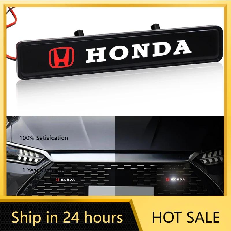 Pro Honda Auto LED Přední Mřížka Kapoty Znak Odznak Dekorativní Světlo Pro Honda Civic Mugen Accord Odyssey JAZZ CRV Fit Hrv Jazz CBR
