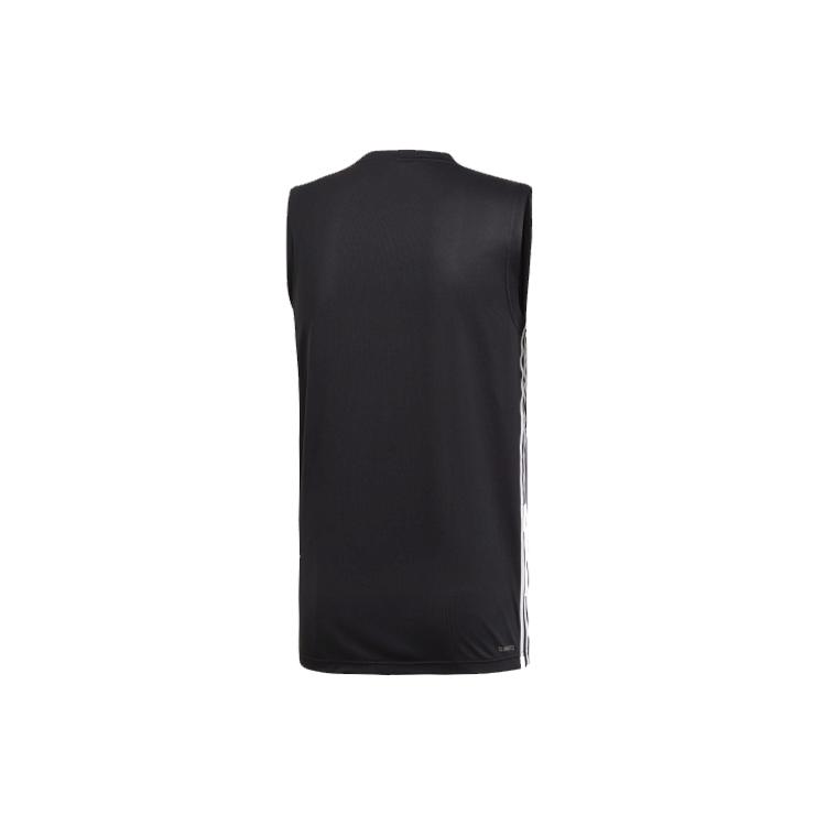 adidas Tank Tops Men's Black Crew Neck Moderate Straight Fit DT3047