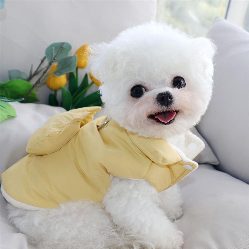 Winter dog cotton coat tractionable Teddy Bichon Pomeranian Schnauzer Poodle Yorkshire terrier small dog pet clothes