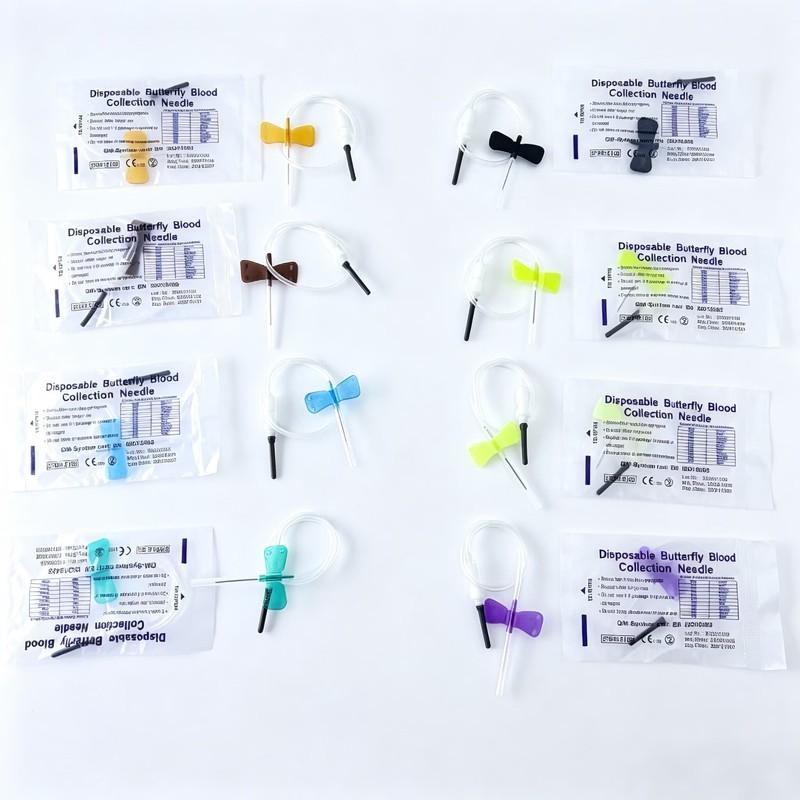 Veterinary Disposable Sterile Double-Bladed Venous Blood Collection Needle for Cats and Dogs, 50-Pack Affordable Packaging