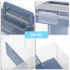 Sumnacon Large Capacity Storage Clear Storage Case with Lid and Divided Stylish Storage Nordic Small Item Storage Lip Office Sewing Various Everyday