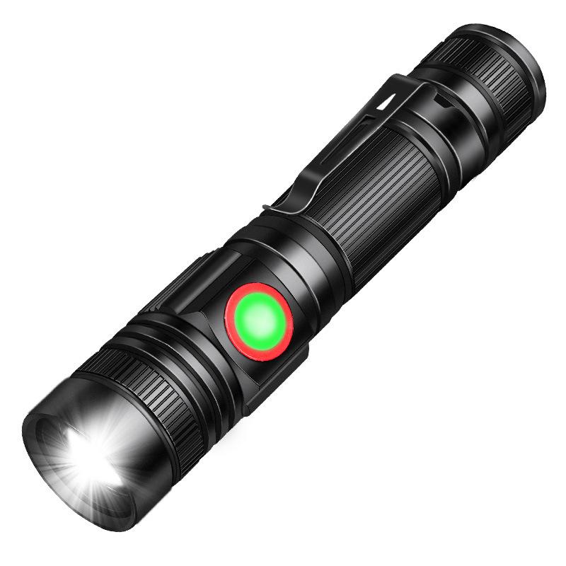 High-Power T6 LED Flashlight: USB Rechargeable, Zoom, Long-Range, Multi-functional, Detachable Torch
