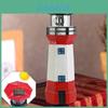 Farol Rotativo Decorativo de Resina Alimentado por Energia Solar Deslumbrante Para Jardins Exteriores